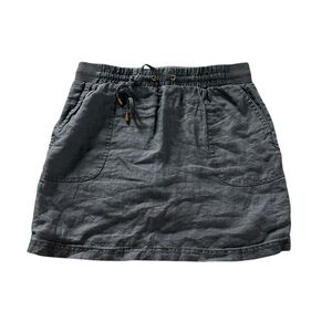 Ellen Tracy Gray Cargo Mini Skirt Casual